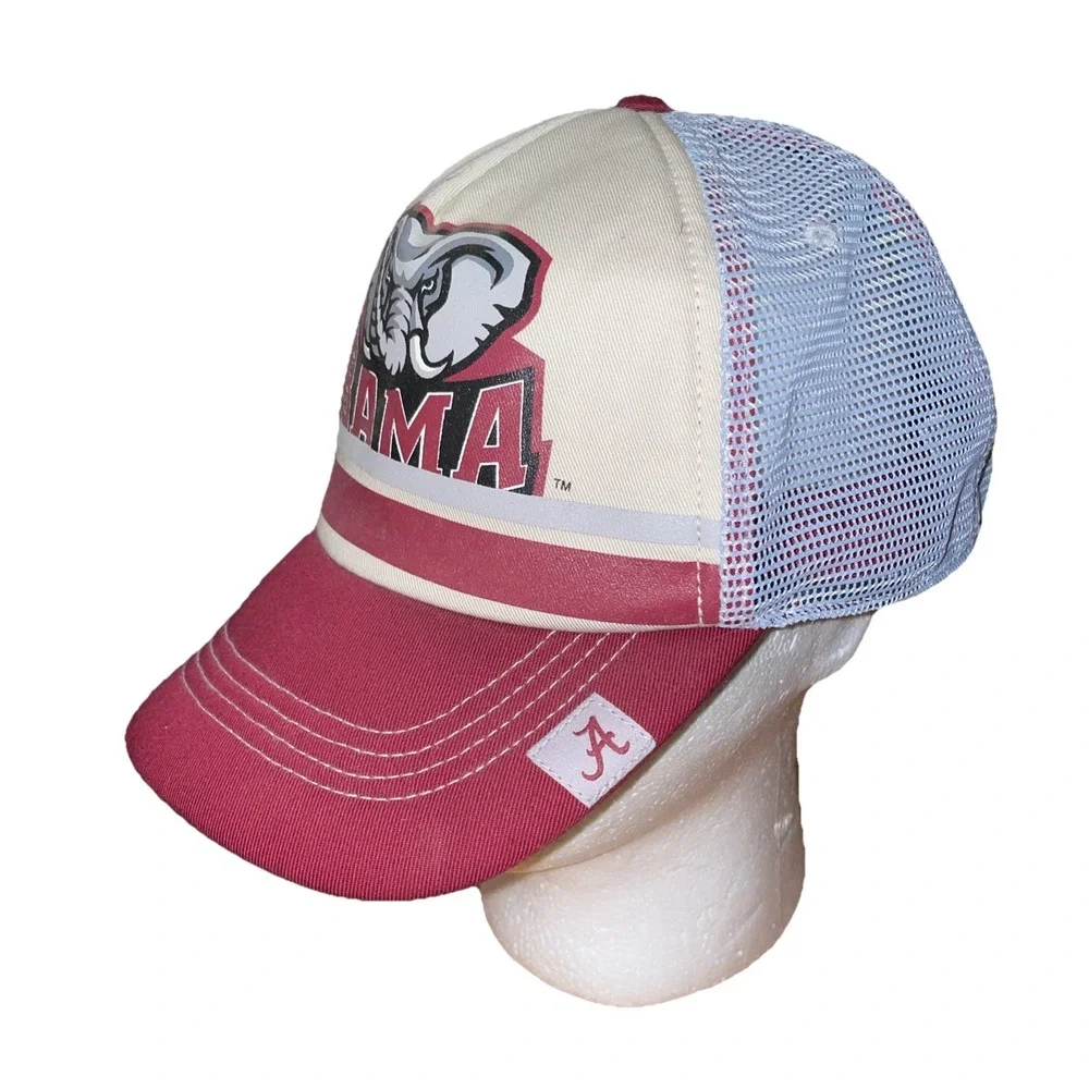 Alabama Crimson Tide‎ BAMA Trucker Hat Big Al Elephant Mesh Snapback